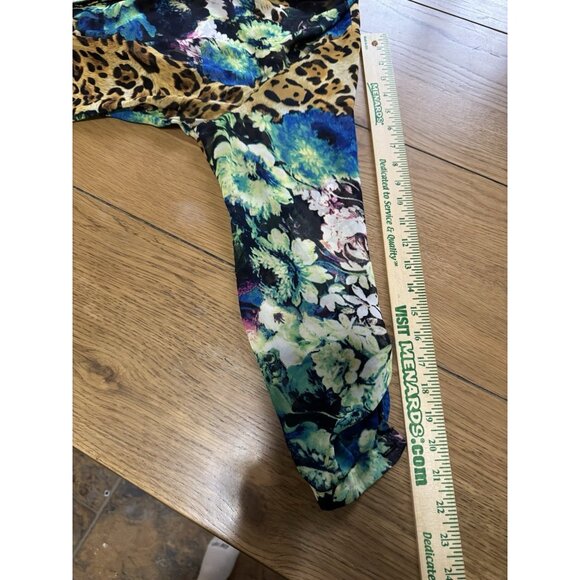 Notations Tunic Blouse Women Size 1X V Neck Long Sleeve Colorful Lightweight - Picture 6 of 11